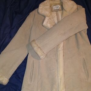 Women's Lambskin leather/suede coat